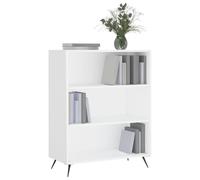 HEFZGDB Bibliothèque blanche - 69,5 x 32,5 x 90 cm - En bois - Étagère de salon sur pied - Petite étagère CD - Armoire polyvalente pour chambre à coucher, bureau, bibliothèque, salon