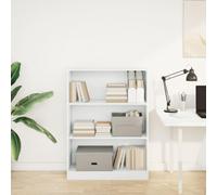 HEFZGDB Bibliothèque blanche - 80 x 24 x 109 cm - En bois - Armoire polyvalente - Petite étagère - Vitrine pour bureau, salon, bureau, chambre à coucher