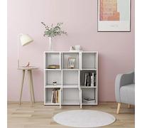 HEFZGDB Bibliothèque blanche - 90 x 30 x 90 cm - En bois - Étagère pour chambre à coucher, bibliothèque, petite étagère CD, armoire de cuisine pour bureau, salon, chambre à coucher, bureau