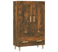 HEFZGDB Buffet haut en chêne fumé - 70 x 31 x 115 cm - Buffet de cuisine, salon, couloir, vitrine, salon - Pour dessert, boutique, cuisine, salon, café
