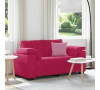 HEFZGDB Canapé 2 places Bordeaux 120 cm Housse en velours Canapé relax moderne avec rembourrage épais et structure robuste pour salon, chambre à coucher, bureau