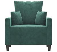 HEFZGDB Fauteuil vert foncé 60 cm en velours grand canapé petit canapé adolescent canapé salon pour chambre à coucher bureau salon salon