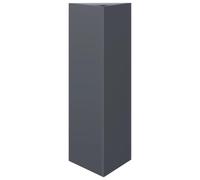 HEFZGDB Jardinière triangulaire anthracite - 30 x 26 x 75 cm - En acier - Grand pot de fleurs - Grand pot de fleurs - Pour l'intérieur - Pour terrasse, jardin, cour, balcon