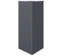 HEFZGDB Jardinière triangulaire anthracite - 40 x 34,5 x 70 cm - En acier - Grand pot de fleurs - Grand pot de fleurs - Pour l'intérieur - Pour terrasse, jardin, cour, balcon
