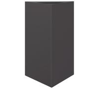HEFZGDB Jardinière triangulaire noire - 50 x 43 x 75 cm - En acier - Grand pot de fleurs - Grand pot de fleurs - Pour l'intérieur - Pour terrasse, jardin, cour, balcon
