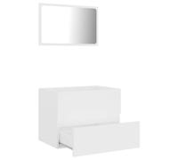 HEFZGDB Lot de 2 meubles de salle de bain en bois blanc pour chambre d'amis, salle de bain, salle de bain, salle de bain, salle de bain, salle de bain, salle de bain, salle de bain, salle de séjour