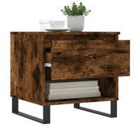 HEFZGDB Lot de 2 tables basses - Chêne fumé - 50 x 46 x 50 cm - Table basse moderne - Petite table de salon - Pour salon, balcon, jardin, salle de réunion