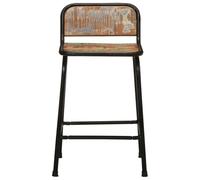 HEFZGDB Lot de 2 tabourets de bar en bois massif vieilli 46 x 35,5 x 70 cm Chaise confortable de coiffeuse Chaise de cuisine moderne Tabouret de cuisine pour restaurants, bars, cafés, salon