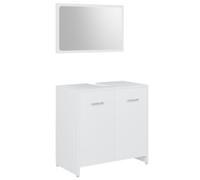 HEFZGDB Lot de 4 meubles de salle de bain en bois blanc, petite armoire de salle de bain, petite armoire de cuisine, armoire à pharmacie pour chambre d'amis, toilettes, salon, cuisine