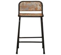 HEFZGDB Lot de 4 tabourets de bar 46 x 35,5 x 70 cm en bois massif vieilli - Chaise confortable - Chaise de coiffeuse - Chaise de cuisine moderne pour restaurants, bars, cafés, salon