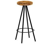 HEFZGDB Lot de 4 tabourets de bar en bois massif de manguier - Tabouret de maquillage - Tabouret de salle de bain - Chaise de cuisine moderne pour café, salon, bars, restaurants