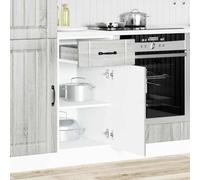 HEFZGDB Lucca Meuble bas de cuisine en bois Sonoma gris Sonoma Meuble de salle de bain Meuble de cuisine Meuble multi-usages pour cuisine, salon, salle à manger, salle de bain