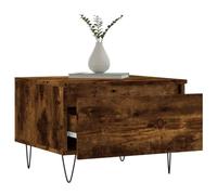 HEFZGDB Orta Sehpa Oturma Odasi Lot de 2 tables basses en chêne fumé 50 x 46 x 35 cm Petite table d'appoint pour jardin, cour, café, salle de réunion