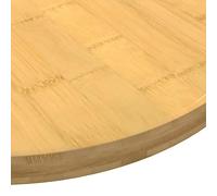 HEFZGDB Plateau de table Ø 50 x 2,5 cm en bambou - Plan de travail de cuisine, table à manger, table de bureau pour salle d'étude, bureau, cuisine, salle de conférence