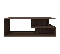 HEFZGDB Table basse marron aspect chêne - 102 x 55 x 35 cm - En bois - Table basse moderne pour salon, salle de réunion, balcon, café
