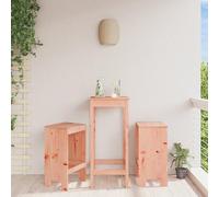 HEFZGDB Tabouret de bar rustique en bois massif - Tabouret de bar d'extérieur en pin avec repose-pieds - Hauteur d'assise de 75 cm - Pour terrasse et balcon - Meubles de jardin durables avec une