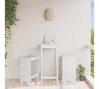 HEFZGDB Tabouret de bar rustique en pin massif pour terrasse et balcon, hauteur d'assise de 75 cm avec repose-pieds, meubles de jardin pour extérieur, durable et résistant aux intempéries