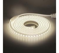 HEGEHE Ruban LED, Lumière au LED IP65 étanche 220V Bandeau flexible Ruban LED Light Strip pour Escalier, Chambre, Cuisine Intérieur/Extérieur (Blanc naturel, 26M)