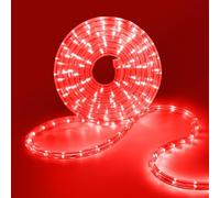 HEGEHE Tube lumineux à LED Extérieur, 36leds/m Tubes Lumineux Etanche IP65 Guirlande LED Tuyau Bande lumineuse pour jardin,fête,Noël,Clôture,Cour,Décoration éclairage (Rouge, 3M)