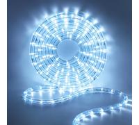 HEGEHE Tube lumineux à LED Extérieur, 36leds/m Tubes Lumineux Etanche IP65 Guirlande LED Tuyau Bande lumineuse pour jardin,fête,Noël,Clôture,Cour,Décoration éclairage (Blanc, 20M)