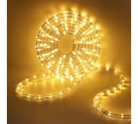 HEGEHE Tube lumineux à LED Extérieur, 36leds/m Tubes Lumineux Etanche IP65 Guirlande LED Tuyau Bande lumineuse pour jardin,fête,Noël,Clôture,Cour,Décoration éclairage (Blanc chaud, 5M)