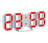 hegetan Horloge murale de nuit moderne numérique avec table LED CK117