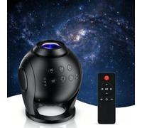 HEI LIANG Veilleuse 3D Galaxy Star - Projecteur de ciel étoilé - 100 scènes - Télécommande et minuterie d'arrêt automatique 1h/2h - Lampe décorative pour chambre à coucher et fête