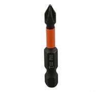 HEIBTENY 1 embout de tournevis de 50 mm, tige hexagonale en alliage d'acier avec magnétisme, haute dureté, pour perceuse électrique PH1, PH2, PH3, PZ1, PZ2, PZ3, orange (PH1)