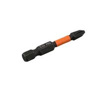 HEIBTENY 1 embout de tournevis de 50 mm, tige hexagonale en alliage d'acier avec magnétisme, haute dureté, pour perceuse électrique PH1, PH2, PH3, PZ1, PZ2, PZ3, orange (PH2)
