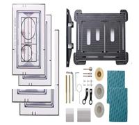HEIBTENY Actionneur de plaque poussoir invisible avec fixation magnétique, pour systèmes de chasse Geberit, solution de rénovation de salle de bain sans couture, kit d'installation sans outil inclus