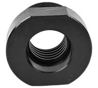 HEIBTENY Adaptateur de mandrin de tour à bois de 40 mm à 254 mm en métal, manchon réducteur de filetage pour tours de travail du bois, extérieur 40 mm, intérieur 254 mm, ajustement précis noir
