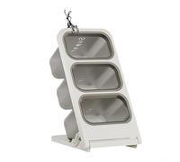 HEIBTENY Boîte de rangement pliable pour sachets de thé de style japonais, avec design multicouche, pour comptoir de cuisine PET + ABS, conteneur de collation de bureau 23 x 145 x 275 cm (B)