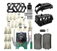 HEIBTENY Boîtier à 15 cellules, pour boîtier en plastique DCB200 20 V, avec fente pour carte de protection, boîte d'assemblage de réparation à faire soi-même, pour paquets de lithium 18 V 20 V, noir