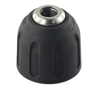 HEIBTENY Convertisseur de mandrin sans clé 0,8-10 mm, filetage 3/8-24UNF, adaptateur à changement rapide pour tournevis électrique sans fil, métal et plastique, noir