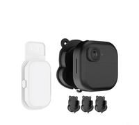 HEIBTENY Lot de 3 supports de montage mural, pour BLINK Outdoor 4, mini, mini 2, Ring Indoor Cam 2e génération, installation sécurisée sans perçage avec cordon d'alimentation de type C, noir