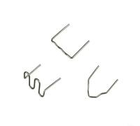 HEIBTENY Lot de 300 agrafes à chaud 06 mm 08 mm, pour soudeur en plastique, kit de réparation de pare-chocs de voiture en acier inoxydable 304, écrous d'angle plat, pour fixation en nylon, PVC ABS