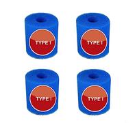 HEIBTENY Lot de 4 éponges filtrantes pour Filtre de Piscine pour Intex Type I/II/VI/D - Réutilisables - Éponge très élastique - pour Nettoyage de Piscine
