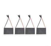 HEIBTENY Lot de 4 feuilles de générateur de moteur de ventilateur de cheminée 40 mm Pièces de rechange pour poêle ou brûleur à bois