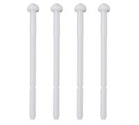 HEIBTENY Lot de 4 tiges de chasse d'eau 240.074.00.1 pour Geberit pour réservoir de toilette Twinline avec bouton poussoir, ABS blanc