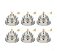 HEIBTENY Lot de 6 adaptateurs de valve de radiateur thermostatique M30 x 1,0 femelle vers M30 x 1,5 mâle en laiton massif chromé pour mise à niveau du thermostat Smart Home pour anciens modèles