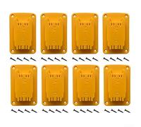 HEIBTENY Lot de 8 porte-outils montables compatibles avec perceuses Dewalt 12 V, 20 V et 18 V avec vis pour un rangement soigné