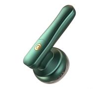 HEIBTENY Rasoir électrique rechargeable pour tissu, avec système à 6 lames, pour pulls, vestes, tissus d'ameublement, vert, défuzzer portable, élimine les bouloches (2 verts)