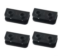 HEIBTENY Relais de démarrage PTC pour réfrigérateur 15 Ohm, protection contre les surcharges de compresseur 1/6HP, pour mini refroidisseur AC, pièce de rechange à 1/2 broches, noir et blanc, kit de 2