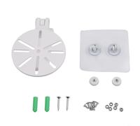 HEIBTENY Support de caméra dôme pour caméra de vidéosurveillance, montage mural intérieur et extérieur pour Hikvision, boîtier en plastique stable, installation stable, blanc (version sans clous)
