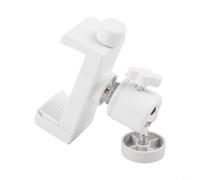 HEIBTENY Support de montage réglable pour caméra avec grand clip, support mural sans perforation pour caméra de sécurité domestique, compatible avec trou de vis de 6 mm, plastique et acier, noir
