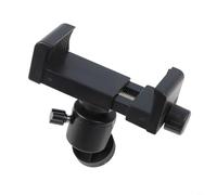 HEIBTENY Support de montage réglable pour caméra avec grand clip, support mural sans perforation pour caméra de sécurité domestique, compatible avec trou de vis de 6 mm, plastique et acier, noir