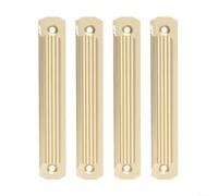 HEIBTENY Support mural en acier inoxydable pour rampe d'escalier en chêne, en pin, 50 mm x 60 mm (doré)