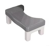 HEIBTENY Tabouret Toilette PP 39cm Anti-Dérapant Ergonomique | Plastique PP pour robuste, supporte 200kg, pads anti-dérapants, angle 35°, usage quotidien fiable(Pro Anti-slip)