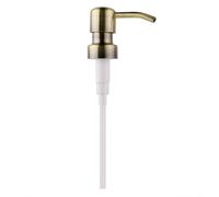 HEIBTENY Tête de pompe à savon, distributeur de lotion liquide, en métal, pour bricolage, compatible 28/400, anti-fuite, robuste, facile à installer, disponible en argent, noir, noir mat, patine verte