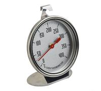 HEIBTENY Thermomètre de four, jauge de cuisson en acier inoxydable, plage de 0 à 400 °C, moniteur de température précis pour la cuisson, rôtir, griller dans la cuisine, argent, 9 x 7 cm